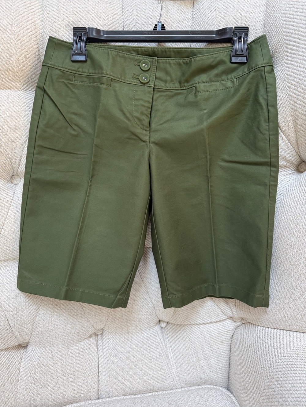 Ann Taylor Tailored Green Bermuda Shorts